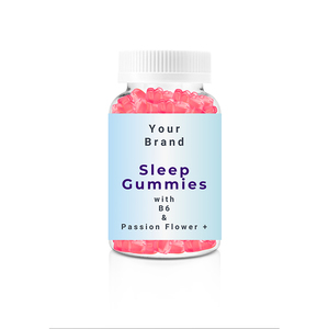 OEM Supply Excellent Quality Restful Sleep and Memory Improvement Sleep Use Support Gummy Candy with Passion <b>Flower</b> & Vitamin B6 - Product Image 1