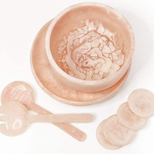 ชามเรซิ่นสำหรับเสิร์ฟสลัด แบบสั่งทำได้ คลาสสิก เป็นมิตรกับสิ่งแวดล้อม ทำด้วยมือ สำหรับงานปาร์ตี้ บ้านและสวน โต๊ะอาหาร งานฝีมือของซานียา - Product Image 3