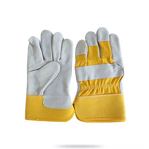 Premium Quality Cowhide Split Leather Driving Gloves Industrial Safety Hand Protection Abrasion Resistant Gardening Gloves - Product Image 6