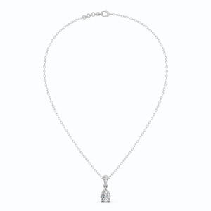 Colgante de Joyería de Moda con Diamante Cultivado en Laboratorio, Corte Pera de 0.50 Quilates en Oro Sólido de 14K, Regalo de Aniversario - Product Image 3