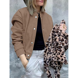 Custom Women Letterman Bomber Jacket Street Fashion Varsity Manufacturer USA - Product Image 2
