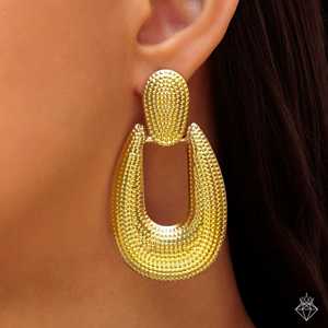 Prao ต่างหูห้อยทองคำสำหรับผู้หญิงต่างหูแฟชั่นป้องกันการเสื่อมเสียดีไซน์เป็นรูทองหรูหรา - Product Image 3