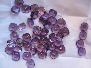 Lot de pierres d'améthyste violette naturelle taille coussin, qualité FF, avec expertise tierce, pour la fabrication de bijoux - Product Image 3