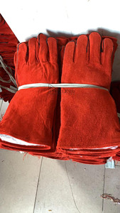 Gants de moto en cuir de vachette pleine fleur 14 pouces, très demandés, pour la protection en motocross, gants de sécurité pour toutes les saisons - Product Image 5