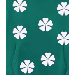Sweat à capuche BEIHRAM INTERNATIONAL avec fleur blanche, coupe classique, impression sérigraphique, épaules tombantes - Product Image 6