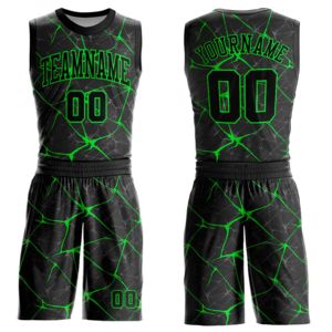 Conjunto de Camiseta de Voleibol sin Mangas con Estampado por Transferencia de Calor Personalizado, Degradado Negro y Dorado, Poliéster que Absorbe la Humedad, Cintura Elástica, Secado Rápido - Product Image 4