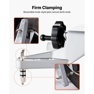 1 Pezzo Misuratore di Camber di Precisione in Lega di Alluminio con Adattatore Magnetico e Morsetto per Ruote, per Cerchi da 11-25 Pollici, Strumento Universale per l'Allineamento delle Ruote - Product Image 5