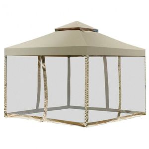 Gazebo da Esterno 3x3 Metri a 2 Livelli Senza Viti, Struttura Pergola con Tettoia - Product Image 2