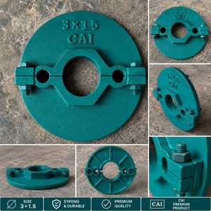 Collier de serrage robuste en fonte pour tuyaux de 3 et 1,5 pouces, système à fente, longueur des boulons personnalisable - Modèle CREATOR AGRO INDUSTRIES - Product Image 2