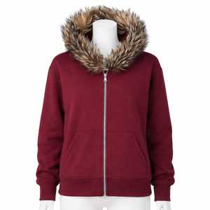 Sweat à capuche zippé surdimensionné en molleton 100 % coton, délavé à l'acide, avec fausse fourrure, pour homme, design hiver, personnalisé, haute qualité, écologique - Product Image 4