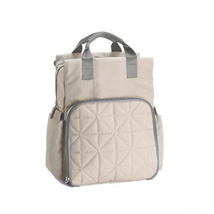 Sac à langer de voyage en toile pour maman, grande capacité, rectangulaire, couleur marron personnalisée, sacs organisateurs Caddy - Product Image 5