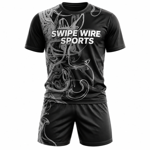 เสื้อฟุตบอลผู้ใหญ่แบบยูนิเซ็กซ์ โพลีเอสเตอร์ 100% พิมพ์ลายดิจิตอล ชื่อทีมและหมายเลข คอวี แขนสั้น ยืดหยุ่นได้ น้ำหนัก 140 กรัม ทรงปกติ - Product Image 4