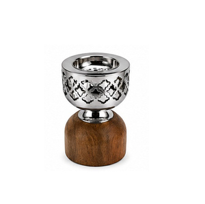 Hand-Made Brass Incense <b>Burner</b> with Bamboo Base Aromatic Diffuser All-Season Use Concept Home CMC-IB496 Eco-Friendly - Product Image 6