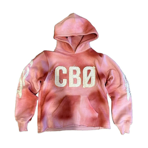 Sweat à capuche brodé personnalisé avec logo ODM, style streetwear hiver, épais, en coton mélangé, coupe décontractée, doublé - Product Image 1