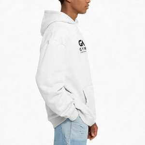 Sweat à capuche d'hiver tricoté 100 % coton respirant 340 GSM pour hommes GYM Active, style le plus récent, couleur unie, personnalisable, vente en gros - Product Image 5