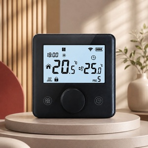 Thermostat intelligent WiFi <span class=keywords><strong>sans</strong></span> <span class=keywords><strong>fil</strong></span> RF pour chaudière à <span class=keywords><strong>gaz</strong></span> avec conception flexible pour la maison et le bureau - Contrôle de chauffage programmable - Product Image 1
