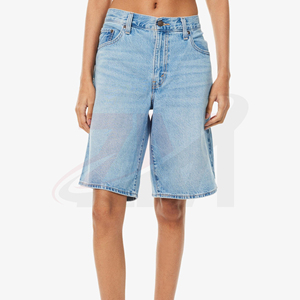 Shorts en jean pour femmes, design personnalisé, qualité supérieure, style décontracté, shorts en jean pour femmes, style délavé - Product Image 1