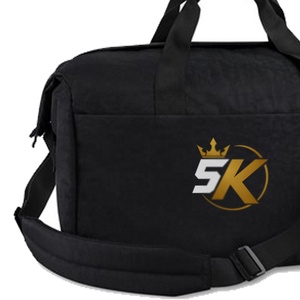Sac de sport unisexe en tissu Oxford à motif écossais, 40-55L, fermeture éclair, résistant à l'eau, durable, pour la gym et le fitness - Product Image 3
