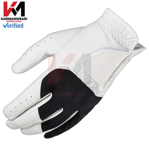Professional Cabretta Leather Golf <b>Gloves</b> <b>Moisture</b> Wicking Button Closure Custom Logo OEM ODM High-Grip Soft Feel Anti-Slip - Product Image 5