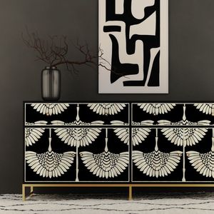 Table de Chevet Moderne Faite à la Main en Bois et Résine Incrustée, Style Ferme, pour Chambre, Salon, Hôtel, Appartement – Décoration Indienne Éco-Responsable - Product Image 1