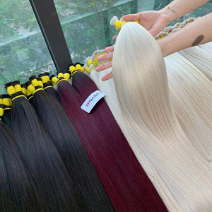 ต่อผมเวียดนามแบบเป็นมัด ปี 2026 สีบลอนด์ขายดีทุกขนาด ผมแท้ 100% นุ่ม เงางาม ดุจแพรไหม - Product Image 1