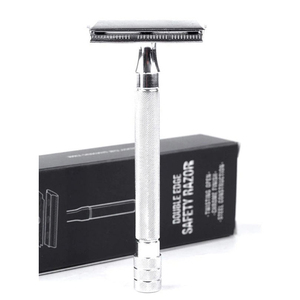 Maquinilla de Afeitar de Seguridad Profesional de Acero Inoxidable, Clásica, para Depilación Suave, con Cepillo Pequeño, Ajustable - Product Image 5