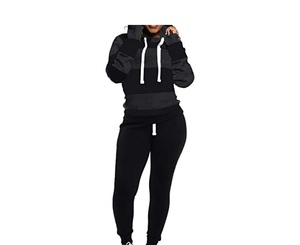 Wholesale Women Casual Wear Two-Piece Training & Jogging <b>Tracksuit</b> Set Latest Design with Printed Logo for Fall & Winter Season - Product Image 3