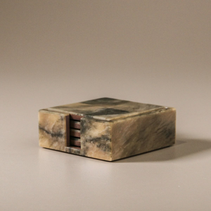 Sous-verres en corne de buffle, vache ou bœuf, écologiques, biologiques, naturels, de haute qualité, faits à la main, style classique, pour café, vin, bière - Product Image 1