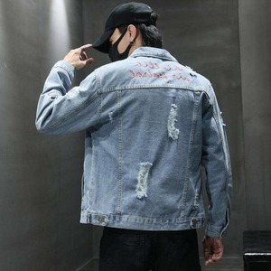 Veste en jean pour homme style streetwear - 100% coton, veste en jean écologique pour homme - Product Image 2