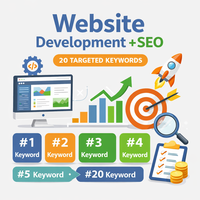 Profesyonel Web Sitesi Geliştirme, 20 Anahtar Kelimeyle SEO Dijital Pazarlama Hizmetleri, Kurumsal Seviye Shopify E-ticaret Çözümü