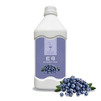 Sirup Buah Stroberi Segar Konsentrat Berkualitas Tinggi Taiwan dalam Botol untuk Bahan Minuman Bubble Tea Bersertifikat HALAL/HACCP 12 Bulan