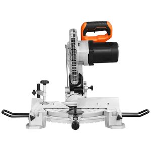 Sega a troncare composta con lama a taglio singolo da 10 pollici, motore da 15 Amp, 60 denti, con cavo, regolazione angolare di precisione da 0-45 gradi, allineamento LED, seghe elettriche - Product Image 5