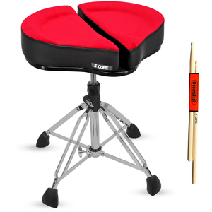 Taburete de batería de 5 patas con soporte de columna vertebral ajustable de 5 pulgadas, acolchado de piel sintética y capacidad de 250 lb - Product Image 1