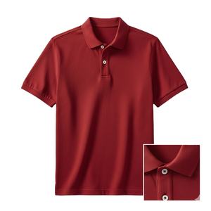 Polo pour homme en coton de qualité, tissu doux et confortable, impression de logo personnalisée, vente en gros, mode décontractée, manches courtes, tenue moderne - Product Image 6