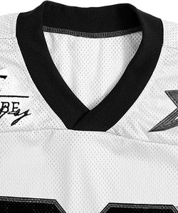 T-shirt d'été décontracté à col en V et manches courtes pour femme, motif graphique, style streetwear américain, maillot de football américain blanc - Product Image 3