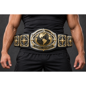 Ceinture de championnat de lutte, de boxe et de MMA personnalisable avec logo, en métal, unisexe, droite, 2,2 m, diamètre 50 mm, marque personnalisée TRX-WS042, en PU - Product Image 1