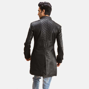 OEM Custom Avan Tan <b>Suede</b> Leather Waterproof Bomber <b>Jacket</b> Stand Collar Streetwear Zipper Closure <b>Men</b> Winter Cotton Lining 340g - Product Image 3