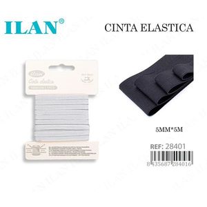 Nastro elastico Ilan 5 mm x 5 m per cucito e artigianato - Product Image 1
