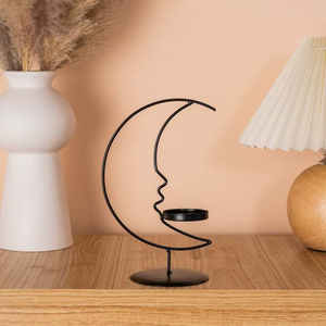 Elegant Modern Metal Candle Holder Decorative Candle Stand For Dining Table Decor - Product Image 1