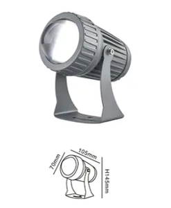 Compact LED Flood <b>Light</b> 105mm IP65 Outdoor <b>Wall</b> Mount Adjustable Beam 5000K Daylight Aluminum Body High Brightness - Product Image 2