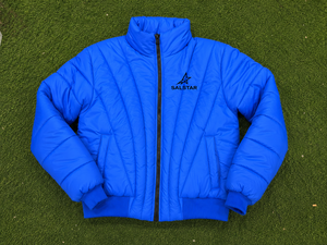 <b>Women</b>’s Blue Puffer <b>Jacket</b> | Winter Quilted Bomber Crop Top <b>Jacket</b> | Warm <b>Lightweight</b> Outdoor Fashion <b>Jacket</b> - Product Image 6