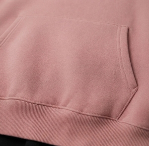 Men's Oversized Hooded Pullover Sweatshirt Solid Color Fleece Casual Streetwear with Front Pocket Autumn Wear - Product Image 5