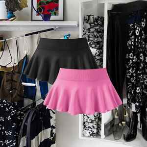 Faldas plisadas góticas para mujer, falda de cintura alta con corte en A, uniforme escolar, faldas plisadas cortas - Product Image 3