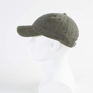 Casquette de baseball en coton lavé vert sauge, respirante, imperméable, non structurée, style Dad Hat, réglable, décontractée, pour l'extérieur, unisexe, vente en gros - Product Image 3