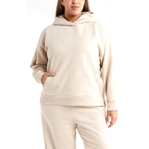 <b>Women</b> Plus Size Hoodie <b>Longline</b> Oversized <b>Fleece</b> Pullover Warm Winter Sweatshirt Casual Custom Logo Wholesale - Product Image 1