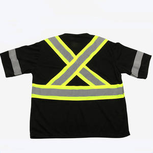 Chaleco de Seguridad Reflectante con Serigrafía, Detección de Agujas, Franjas Negras, Amarillas y Plateadas, para Adultos, Unisex, Material de Poliéster - Product Image 3