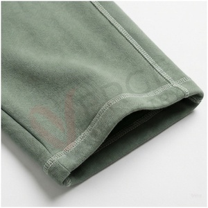 Conjunto Deportivo Unisex con Capucha Verde, Manga Larga, Color Sólido, Corte Holgado Informal, Transpirable, de Algodón, para Otoño - Product Image 6