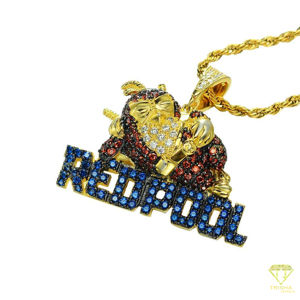 Hip Hop personalizado VVS laboratorio cultivado gran oferta joyería fina 925 Plata color diamante dibujos animados colgante collares - Product Image 3