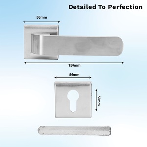 Premium <b>Brass</b> <b>Door</b> <b>Knob</b> Classic European Silver Finish Interior <b>Door</b> Hardware Export Quality - Product Image 2