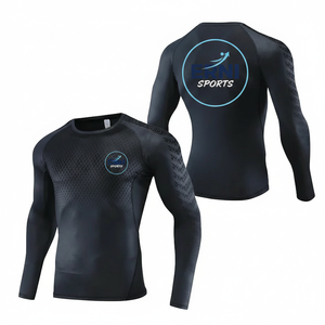 Camiseta Deportiva de Compresión para Hombre, Secado Rápido, para Gimnasio, Entrenamiento, Running, Fitness, Culturismo, Ropa Deportiva Activa - Product Image 3